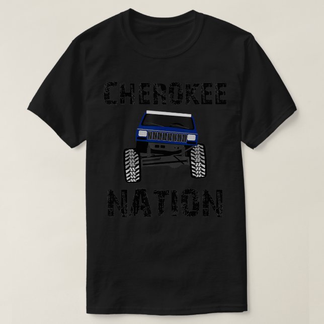 Camiseta Cherokee j nação fora de estrada (Frente do Design)
