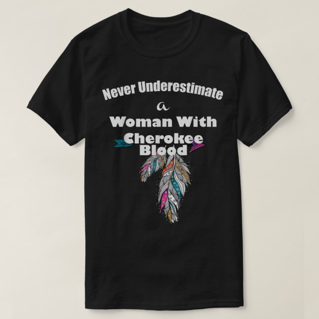 Camiseta Cherokee Native American  (Frente do Design)