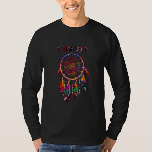 Camiseta Cherokee Native Indian Colorful Dreamcatc (Frente)