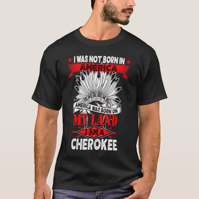 Camiseta Cherokee Tribe Land Native American (Frente)