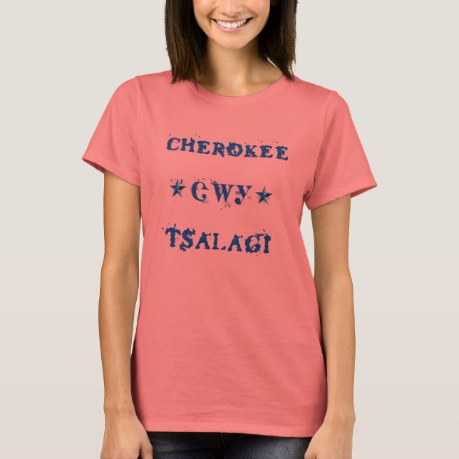Camiseta Cherokee / Tsalagi 2 Star (Frente)