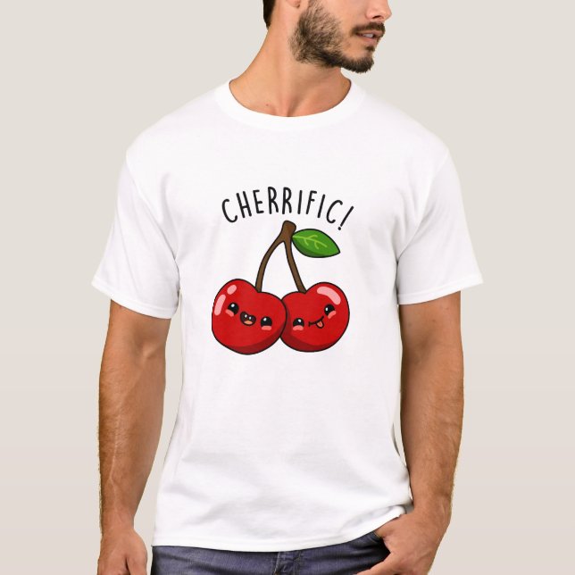 Camiseta Cherrific Funny Red Cherry Pun (Frente)