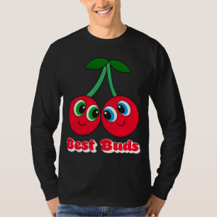 Camiseta Cherry Best Girl Amiga Namorada Sorria Twin Berr