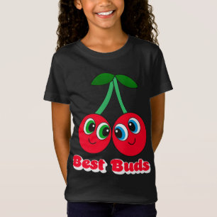 Camiseta Cherry Best Girl Amiga Namorada Sorria Twin Berr