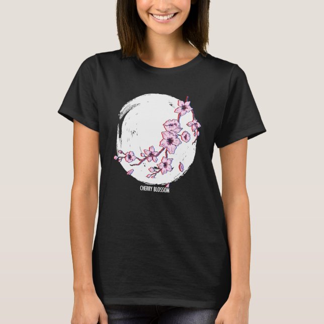 Camiseta Cherry Blossom Aestético Vaporwave Otaku Japonês (Frente)