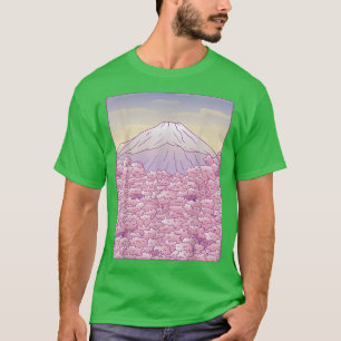 Camiseta Cherry Blossom Árvore Japão Fuji Japonês Sakura Gr