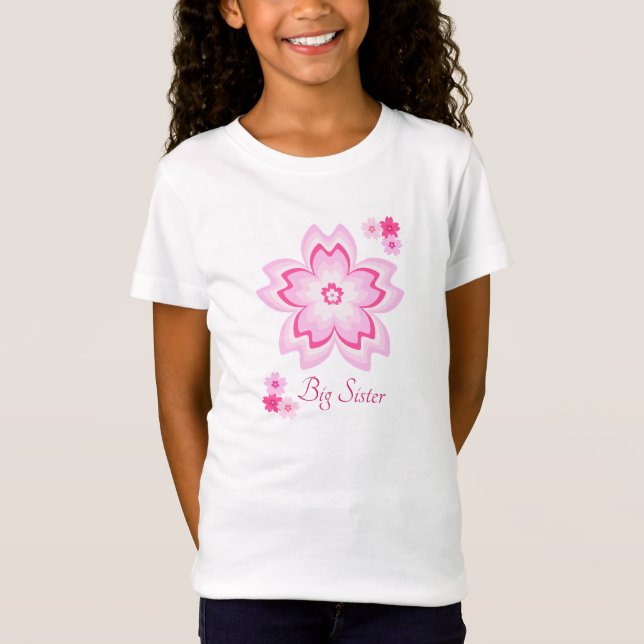 Camiseta Cherry Blossom Big Sister T-Shirt (Frente)