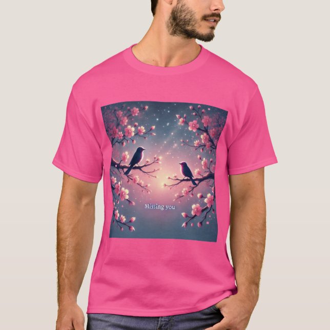 Camiseta Cherry Blossom Birsom Mens Tshirt (Frente)