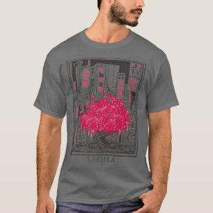 Camiseta Cherry Blossom City Sakura Flor Tokyo S