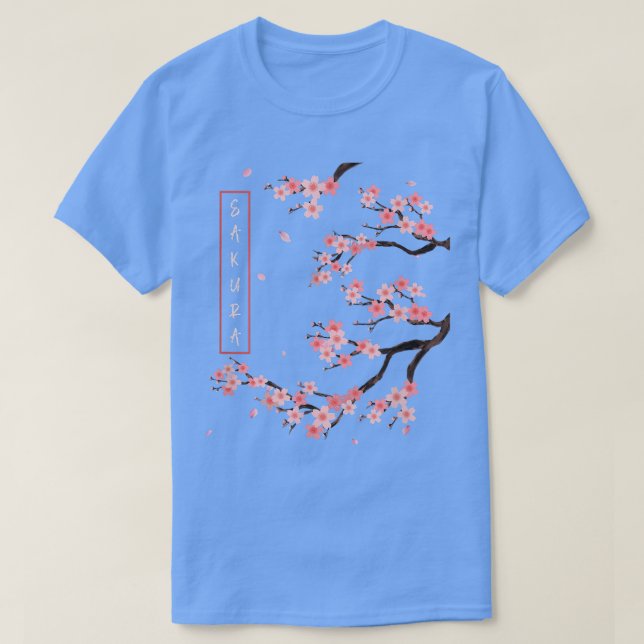 Camiseta Cherry Blossom Flowers Japonês Art Sakura (Frente do Design)