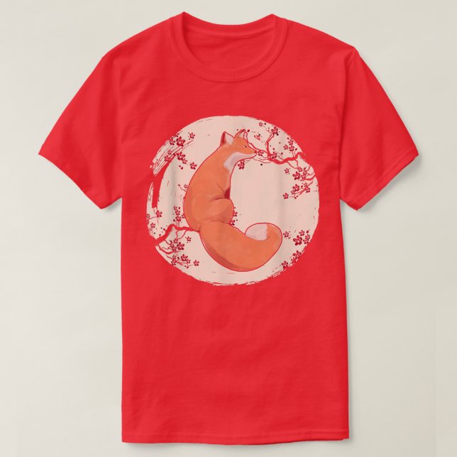 Camiseta Cherry Blossom Flowers Lua Fo 410 (Frente do Design)