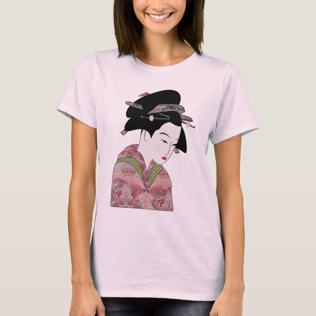 Camiseta Cherry Blossom Geisha (Frente)