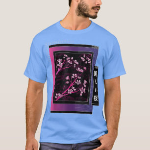 Camiseta Cherry Blossom Japanese Sakura Browser Vaporwave A