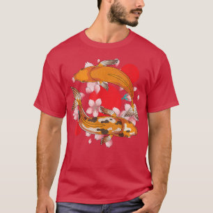 Camiseta Cherry Blossom Koi Fish Pond Nishikigoi Sakura Koi