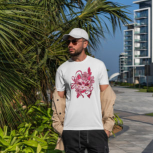 Camiseta Cherry Blossom - Máscara Japonesa