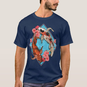Camiseta Cherry Blossom Nishikigoi Japanese Fish Koi Carp