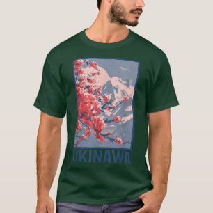 Camiseta Cherry Blossom Okinawa Japão