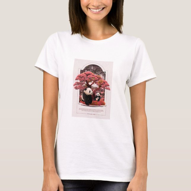 Camiseta Cherry Blossom Panda (Frente)