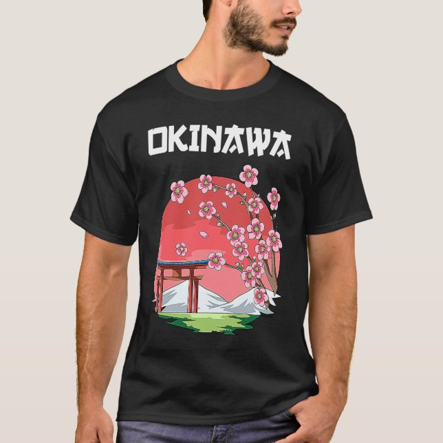 Camiseta Cherry Blossom Sakura  Okinawa Japan (Frente)