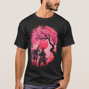 Camiseta Cherry Blossom Sakura Samurai Kiso Horse