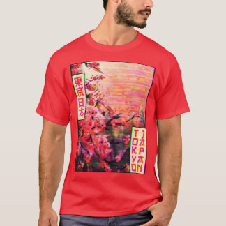 Camiseta Cherry Blossom Sakura Tree Tokyo Japan Vaporwave A