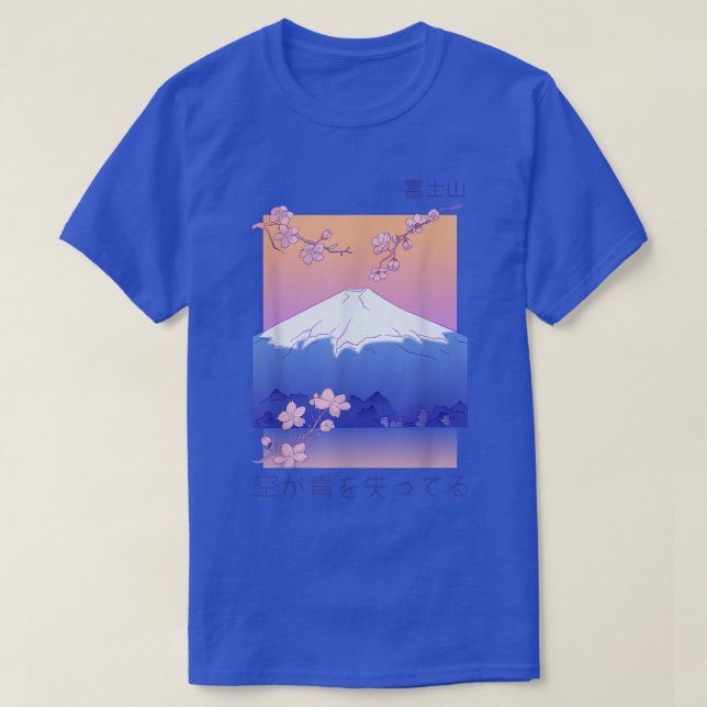 Camiseta Cherry Blossom Sakura Vaporwave Japonês (Frente do Design)