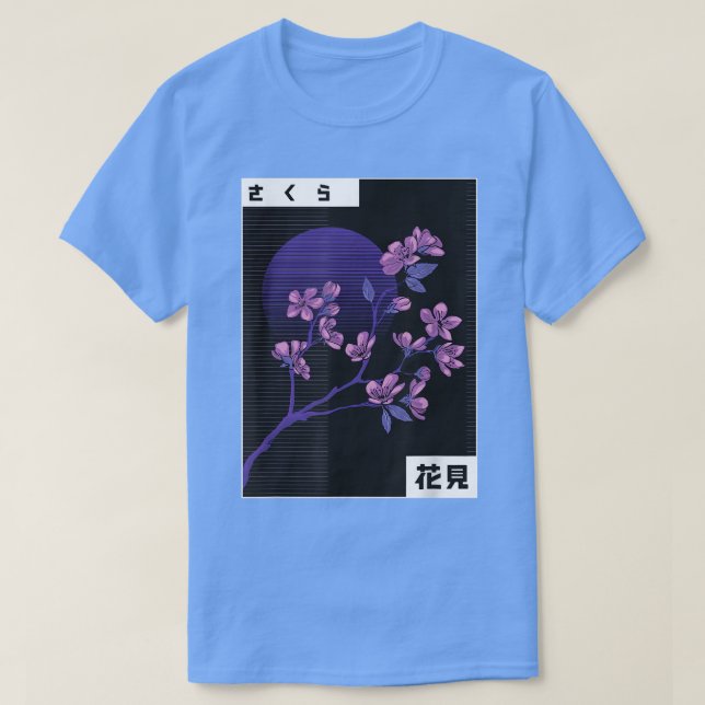 Camiseta Cherry Blossom Sakura Vintage Anime (Frente do Design)
