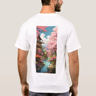 Camiseta Cherry Blossom Studio Ghibli Inspirou T-Shirt