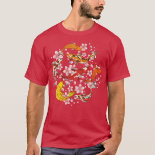 Camiseta Cherry Blossom Taisho Sanke Koi Sakura Ko