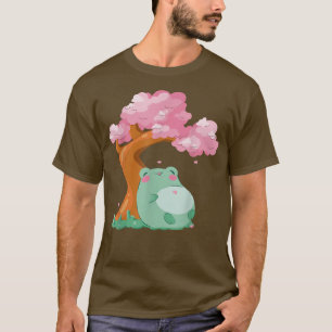 Camiseta Cherry Blossom Tree Sakura Sapo Kawaii Japane