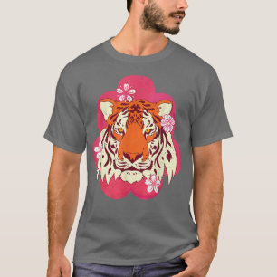 Camiseta Cherry Blossom Wild Amante de os animais Sakura As