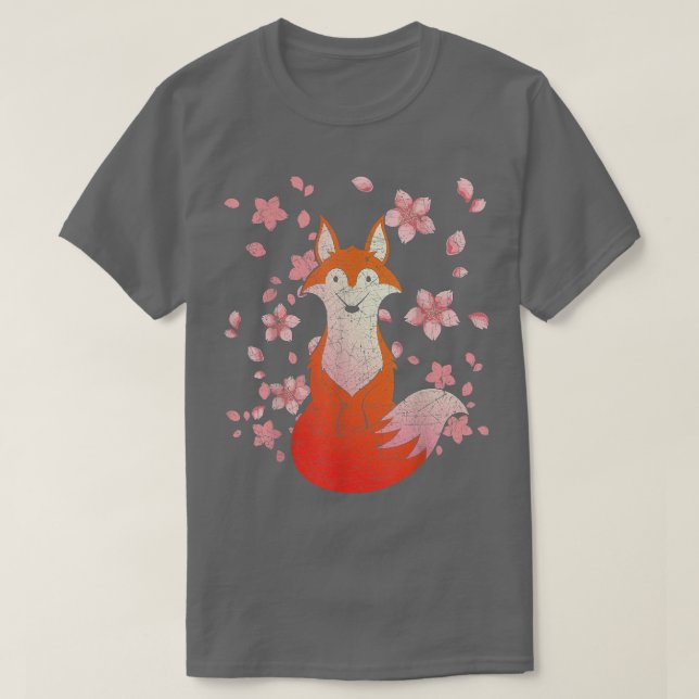 Camiseta Cherry Blossom Willife Amante de os animais Sakura (Frente do Design)
