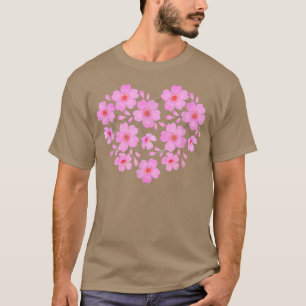 Camiseta Cherry Blossoms Heart Sakura Flowers