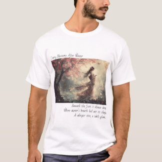 Camiseta Cherry Blossoms Poem T shirt