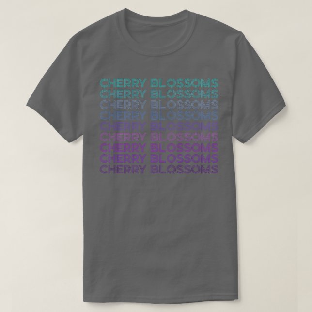 Camiseta Cherry Blossoms Sakura Flores Japão Retro (Frente do Design)