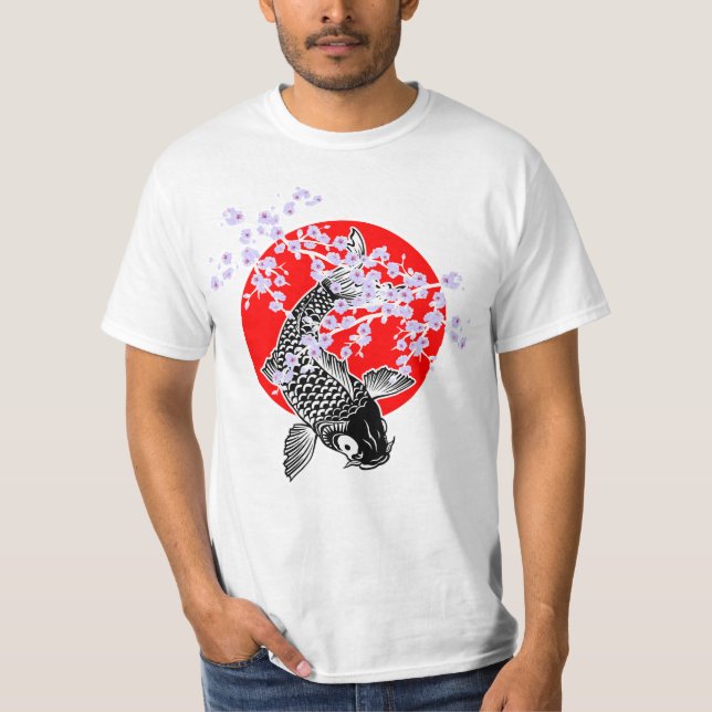 Camiseta Cherry Blossoms SAKURA NISHIKIGOI Koi 1 T-Shirt (Frente)