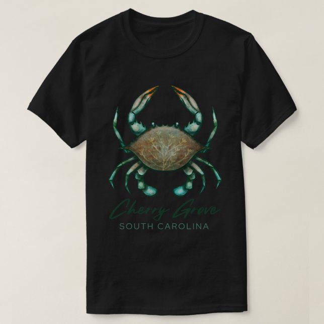 Camiseta Cherry Grove Beach South olina SC (Frente do Design)