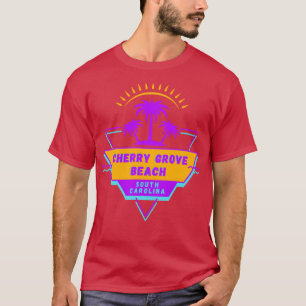 Camiseta Cherry Grove Beach South olina Vibes 80s