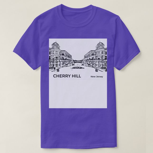 Camiseta Cherry Hill New Jersey (Frente do Design)
