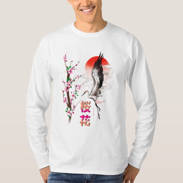 Camiseta Cherry Japan Pastel Sakura (Frente)