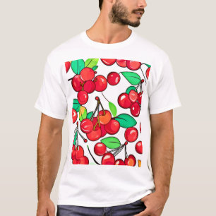 Camiseta Cherry Pattern Design