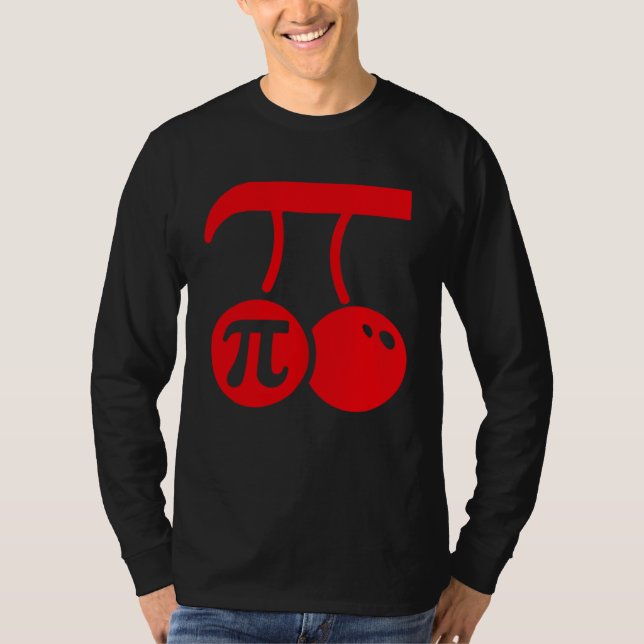 Camiseta Cherry Pi Day  Math Nerd Pie Teacher 3 14 Pi math (Frente)