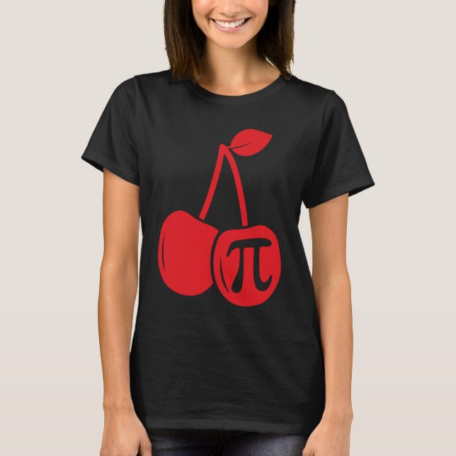 Camiseta Cherry Pi Day  Math Nerd Pie Teacher 3 14 Science (Frente)