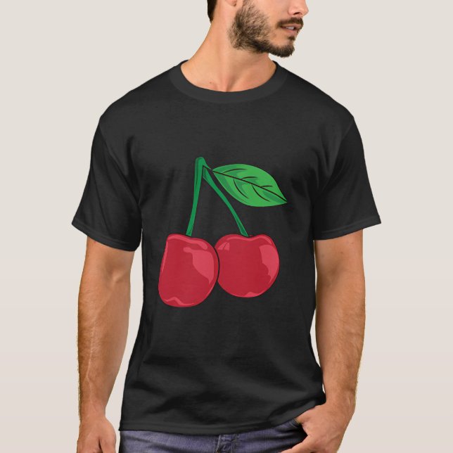 Camiseta Cherry Pocket Fruta Lover Farmer Red Ch (Frente)