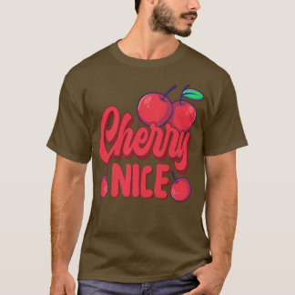 Camiseta Cherry Pun Vegetarian Vegan Cherry Frutas legais