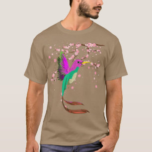 Camiseta Chersom Blossom Bird Sakura Hummingbird