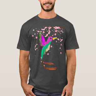 Camiseta Chersom Blossom Bird Sakura Hummingbird