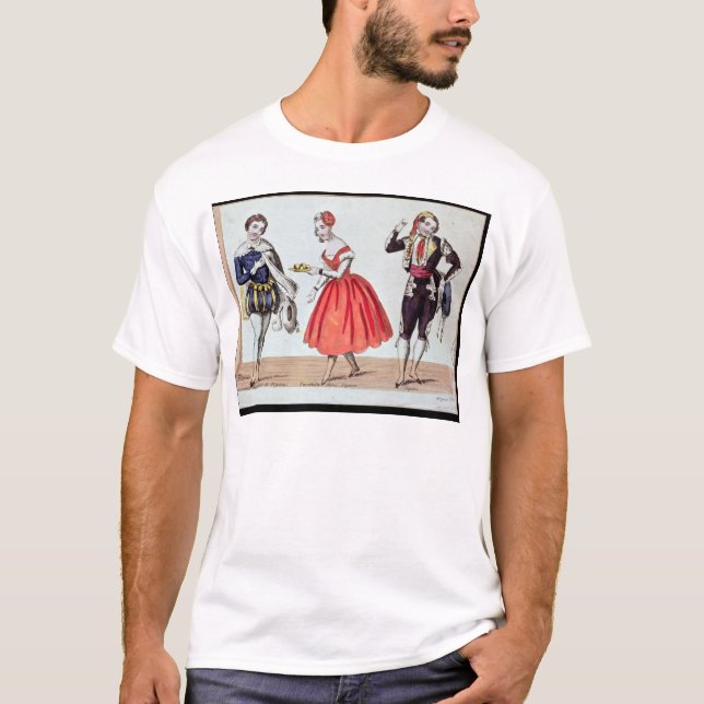 Camiseta Cherubino, Fanchette e Figaro (Frente)