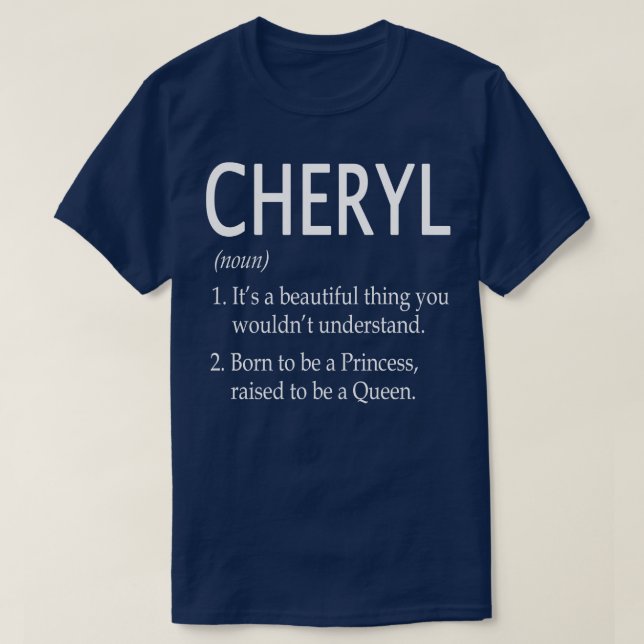 Camiseta Cheryl Name Gift 15 (Frente do Design)