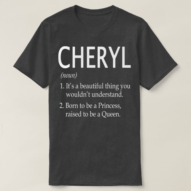 Camiseta Cheryl Name Gift 56 (Frente do Design)